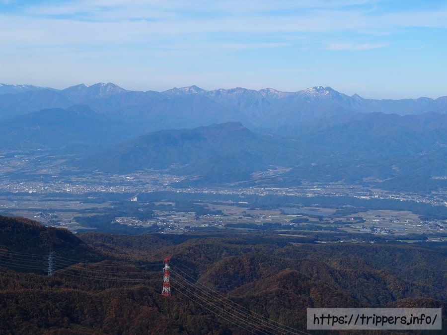 赤城山から見た谷川連峰