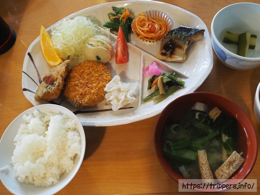 剣山荘の夕食